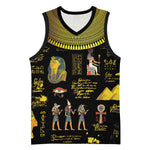 Ancient Egypt and Hieroglyphs Basketball Jersey LT9