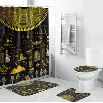 Ancient Egypt and Hieroglyphs Bathroom Set