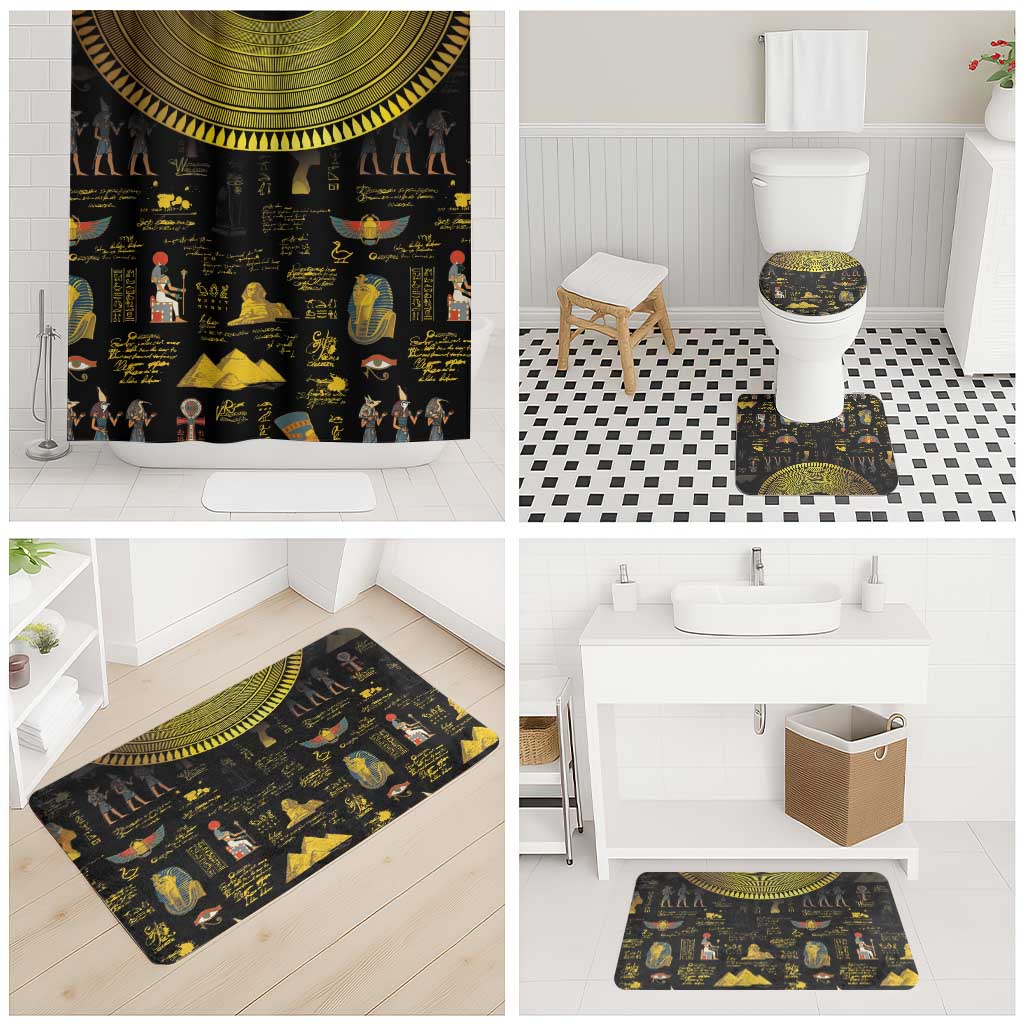 Ancient Egypt and Hieroglyphs Bathroom Set