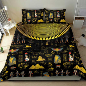 Ancient Egypt and Hieroglyphs Bedding Set