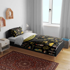 Ancient Egypt and Hieroglyphs Bedding Set