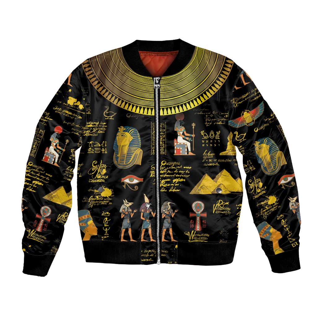 Ancient Egypt and Hieroglyphs Bomber Jacket