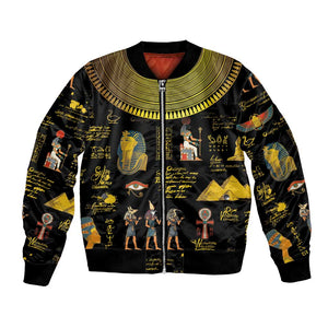 Ancient Egypt and Hieroglyphs Bomber Jacket