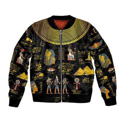 Ancient Egypt and Hieroglyphs Bomber Jacket