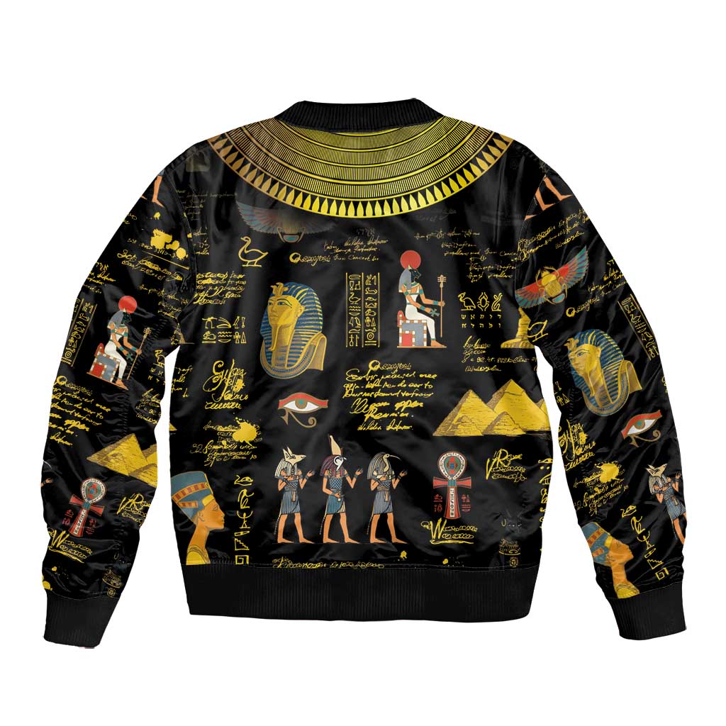 Ancient Egypt and Hieroglyphs Bomber Jacket
