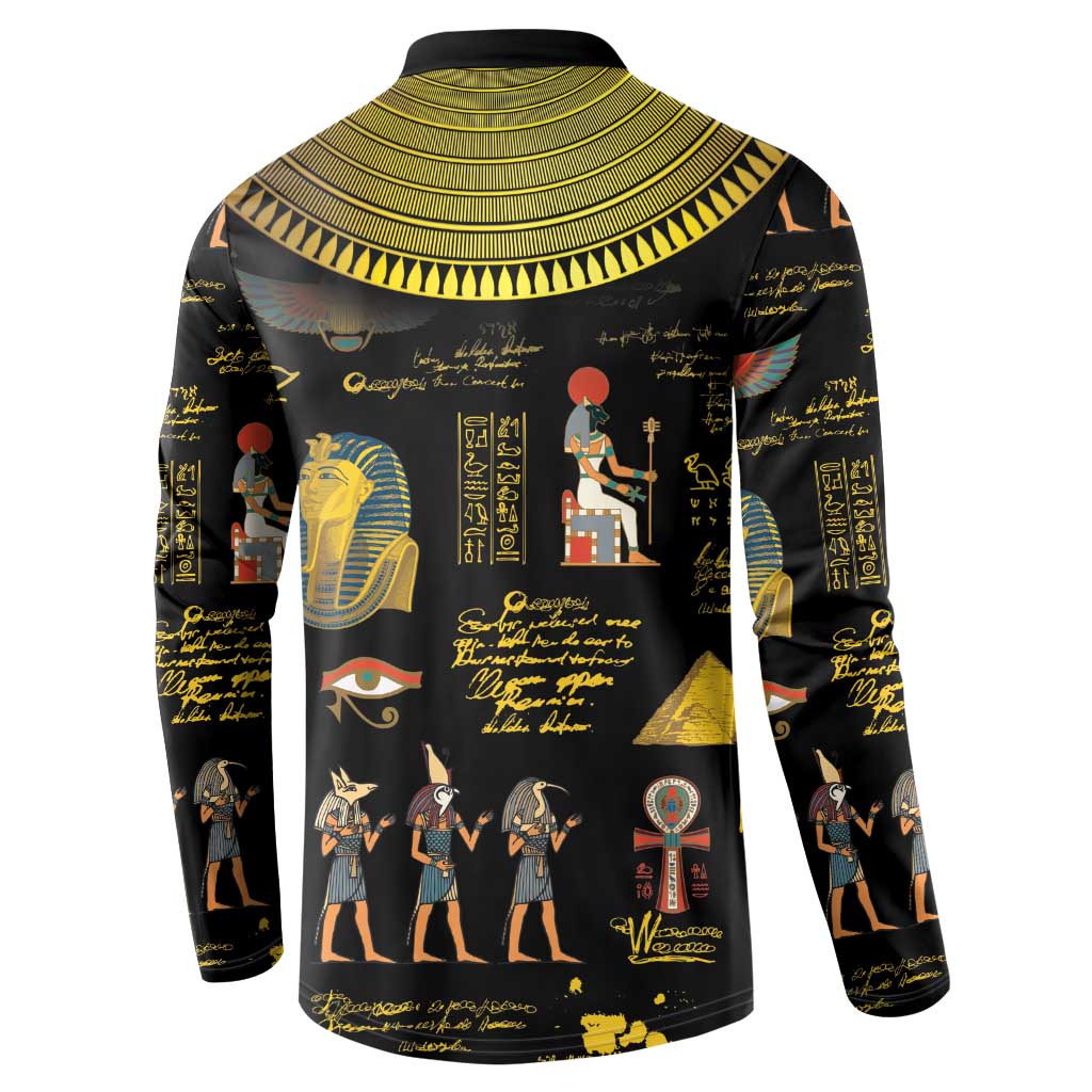 Ancient Egypt and Hieroglyphs Button Sweatshirt