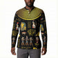 Ancient Egypt and Hieroglyphs Button Sweatshirt