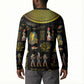 Ancient Egypt and Hieroglyphs Button Sweatshirt