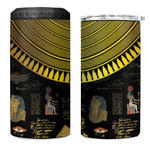 Ancient Egypt and Hieroglyphs 4 in 1 Can Cooler Tumbler