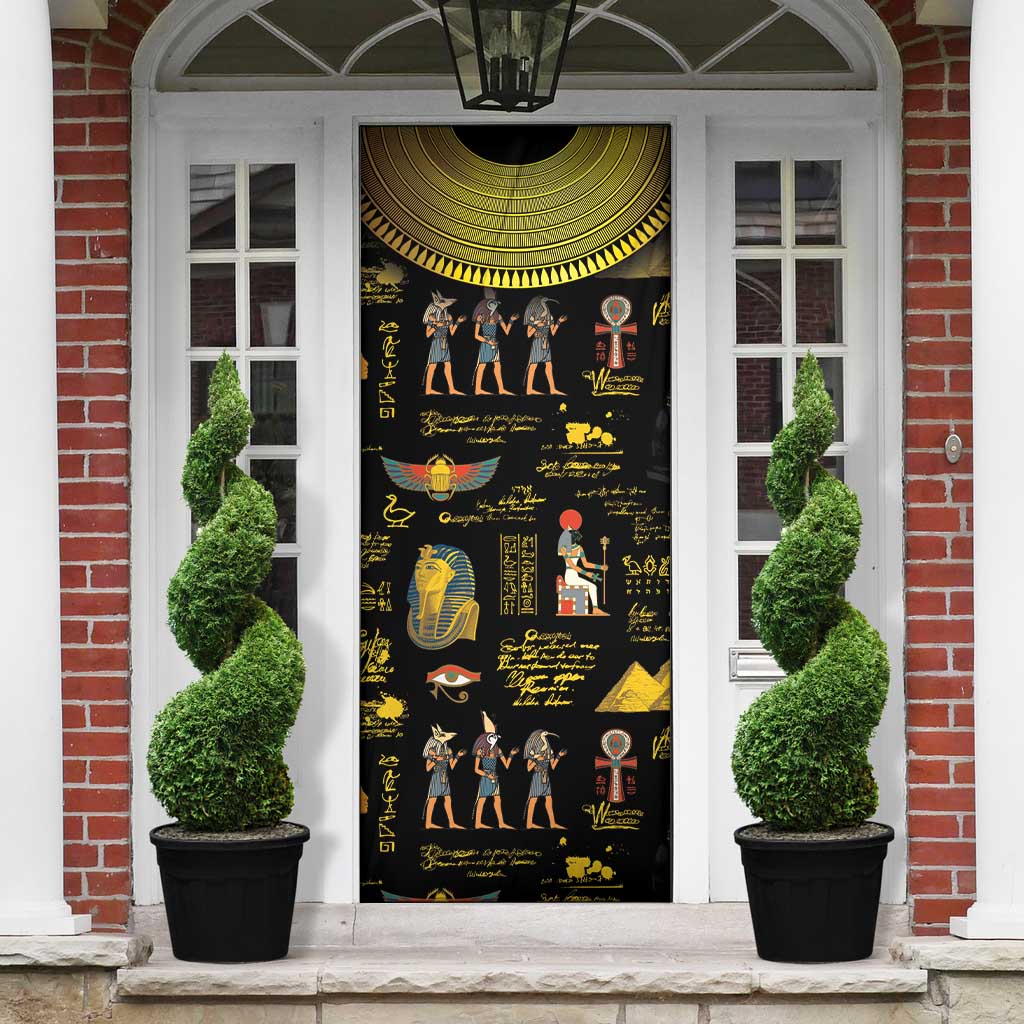 Ancient Egypt and Hieroglyphs Door Cover