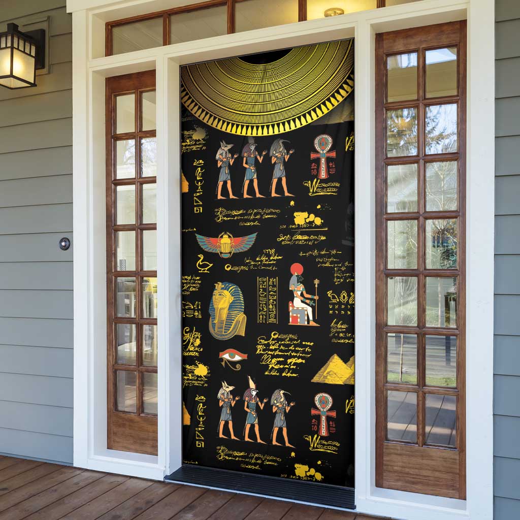 Ancient Egypt and Hieroglyphs Door Cover