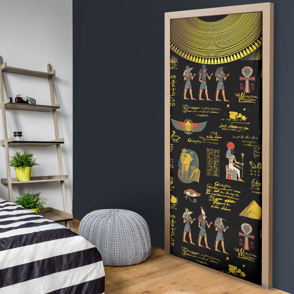 Ancient Egypt and Hieroglyphs Door Cover