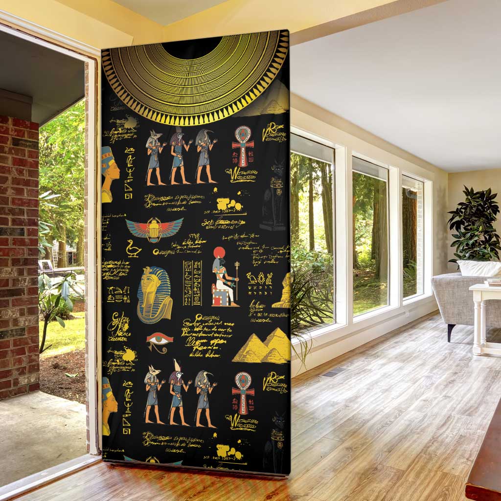 Ancient Egypt and Hieroglyphs Door Cover