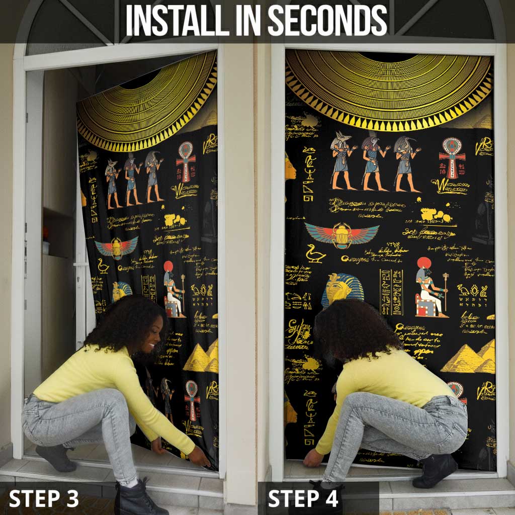 Ancient Egypt and Hieroglyphs Door Cover