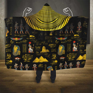 Ancient Egypt and Hieroglyphs Hooded Blanket