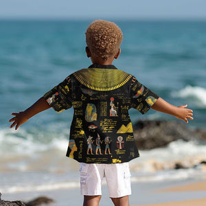 Ancient Egypt and Hieroglyphs Kid Hawaiian Shirt