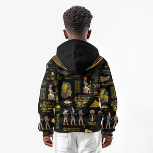 Ancient Egypt and Hieroglyphs Kid Hoodie