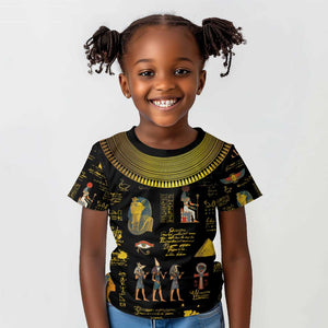 Ancient Egypt and Hieroglyphs Kid T shirt