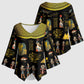 Ancient Egypt and Hieroglyphs Kimono Sleeve Blouse
