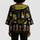 Ancient Egypt and Hieroglyphs Kimono Sleeve Blouse