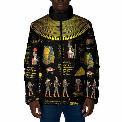 Ancient Egypt and Hieroglyphs Padded Jacket