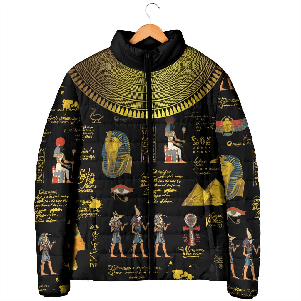Ancient Egypt and Hieroglyphs Padded Jacket