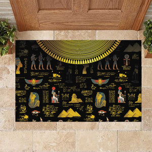 Ancient Egypt and Hieroglyphs Rubber Doormat