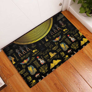 Ancient Egypt and Hieroglyphs Rubber Doormat