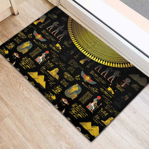 Ancient Egypt and Hieroglyphs Rubber Doormat