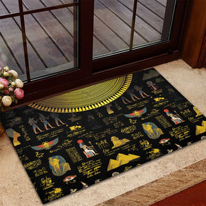 Ancient Egypt and Hieroglyphs Rubber Doormat