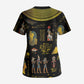 Ancient Egypt and Hieroglyphs Scrub Top