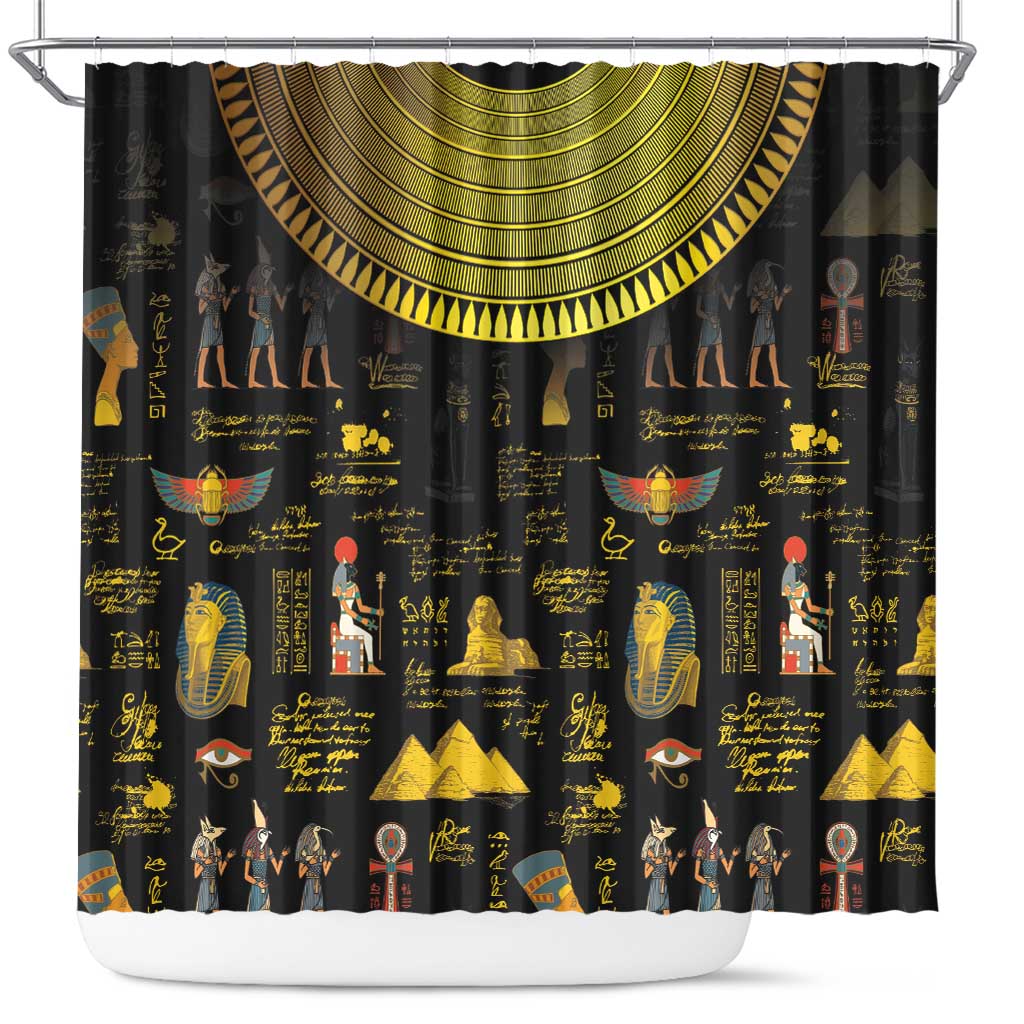 Ancient Egypt and Hieroglyphs Shower Curtain