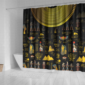 Ancient Egypt and Hieroglyphs Shower Curtain