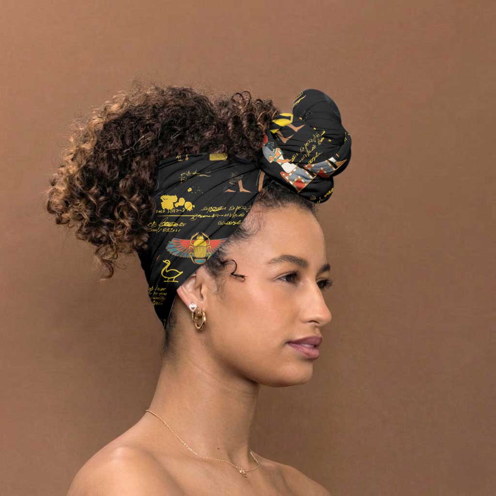 Ancient Egypt and Hieroglyphs Simple Headwrap