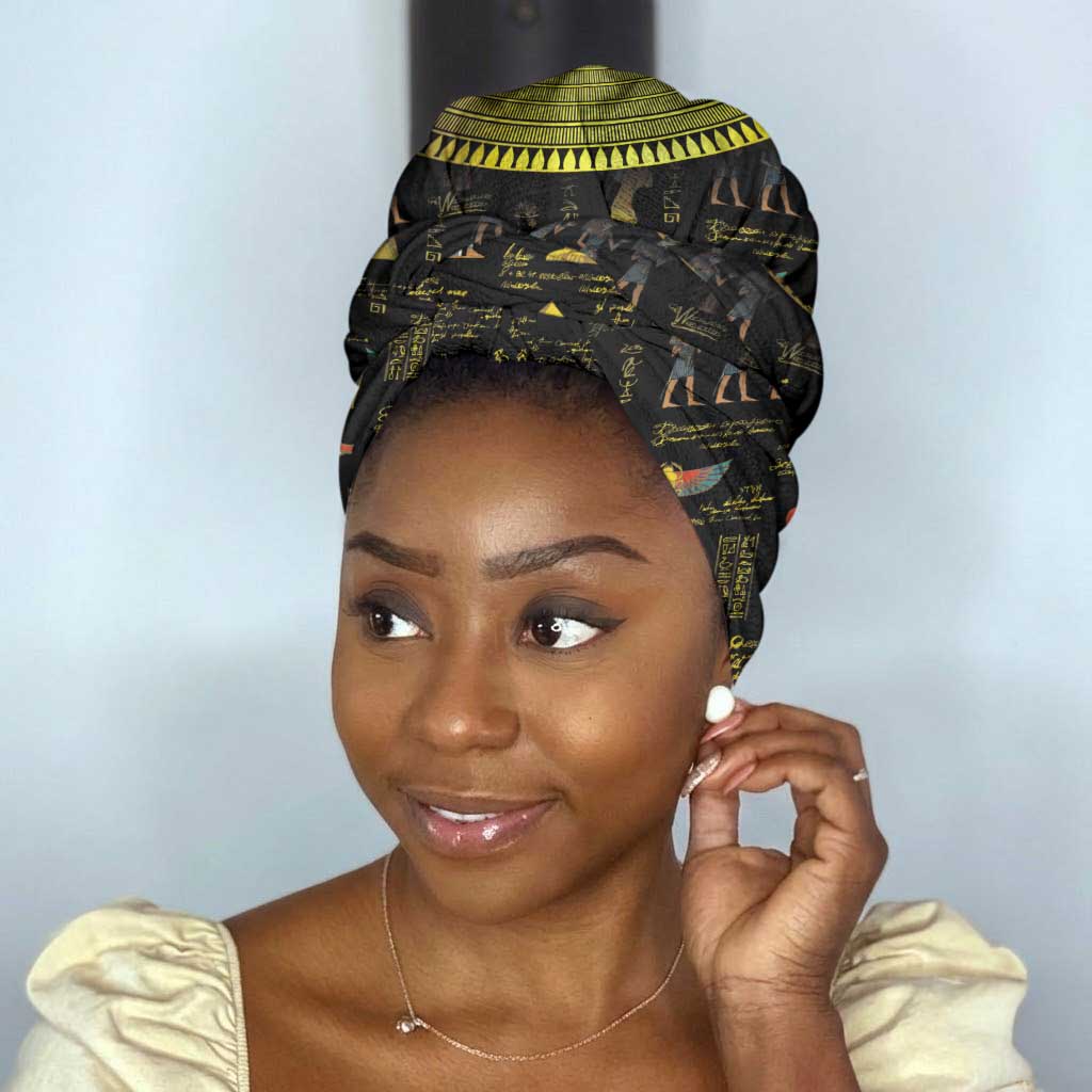 Ancient Egypt and Hieroglyphs Simple Headwrap