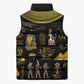 Ancient Egypt and Hieroglyphs Sleeveless Puffer Jacket