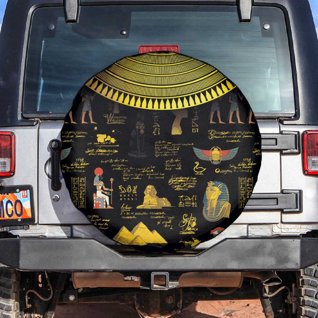 Ancient Egypt and Hieroglyphs Spare Tire Cover