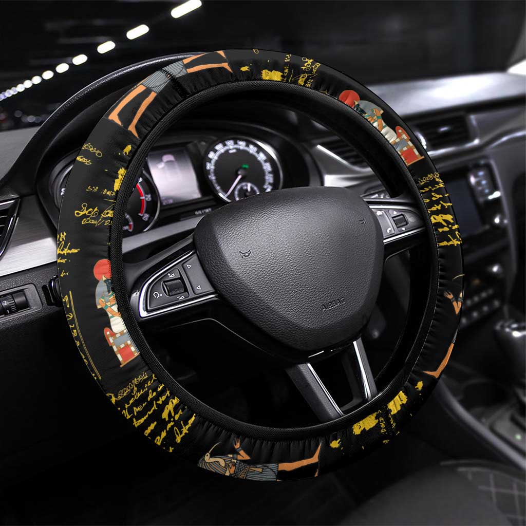 Ancient Egypt and Hieroglyphs Steering Wheel Cover