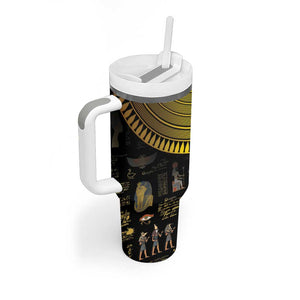 Ancient Egypt and Hieroglyphs Tumbler With Handle