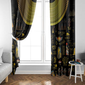 Ancient Egypt and Hieroglyphs Window Curtain