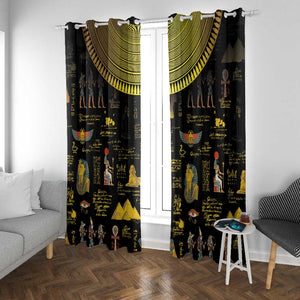 Ancient Egypt and Hieroglyphs Window Curtain