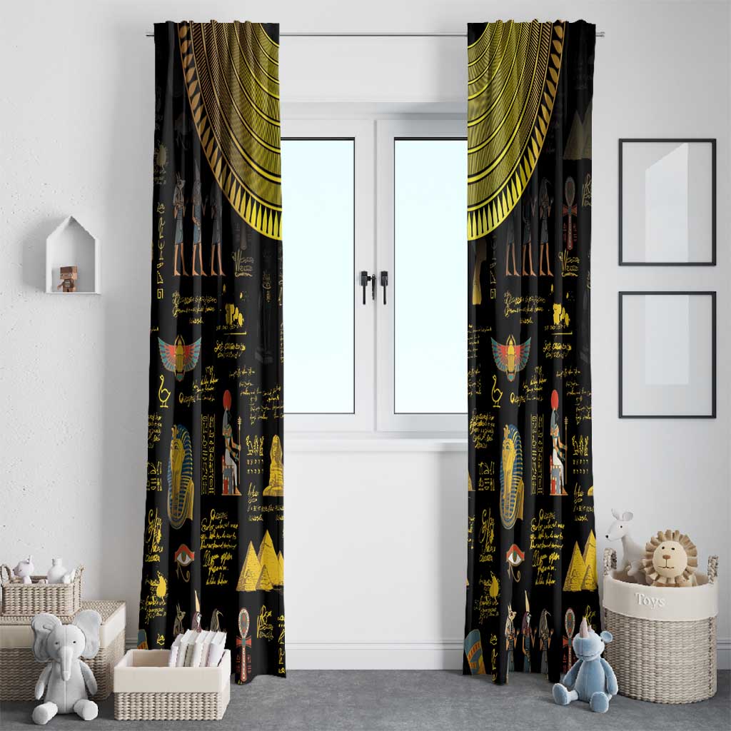 Ancient Egypt and Hieroglyphs Window Curtain