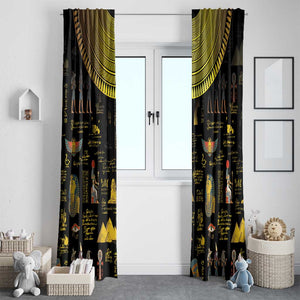 Ancient Egypt and Hieroglyphs Window Curtain