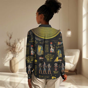 Ancient Egypt and Hieroglyphs Women Casual Shirt