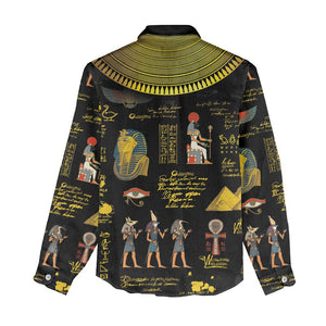 Ancient Egypt and Hieroglyphs Women Casual Shirt