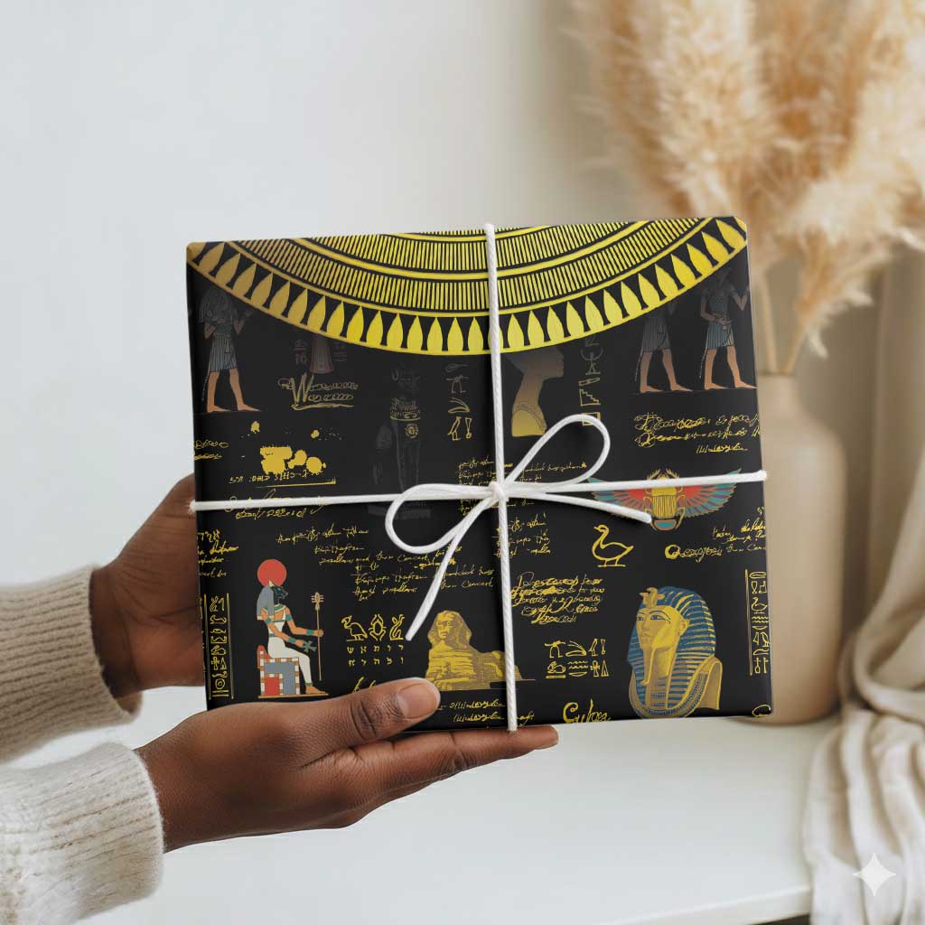 Ancient Egypt and Hieroglyphs Wrapping Paper - African Pride