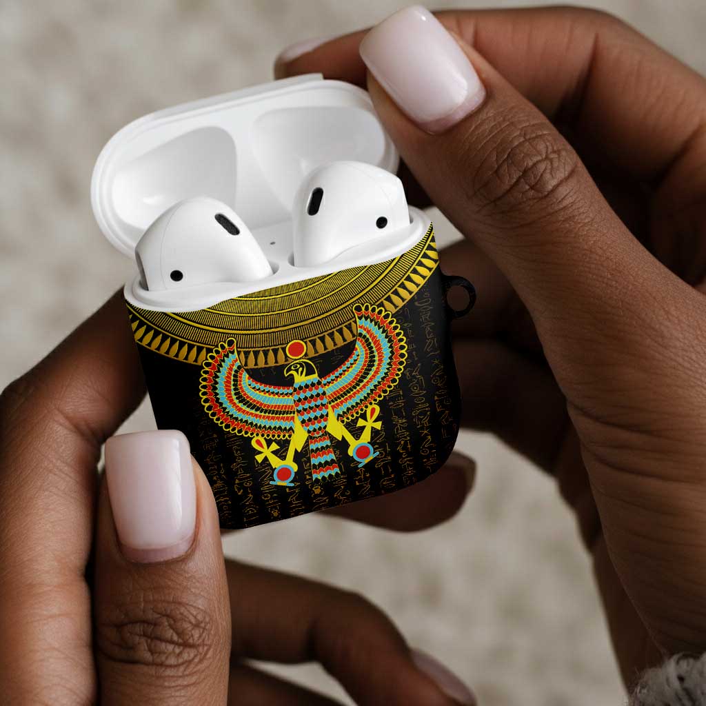 Ancient Egyptian AirPods Case Symbol of Horus The Falcon God