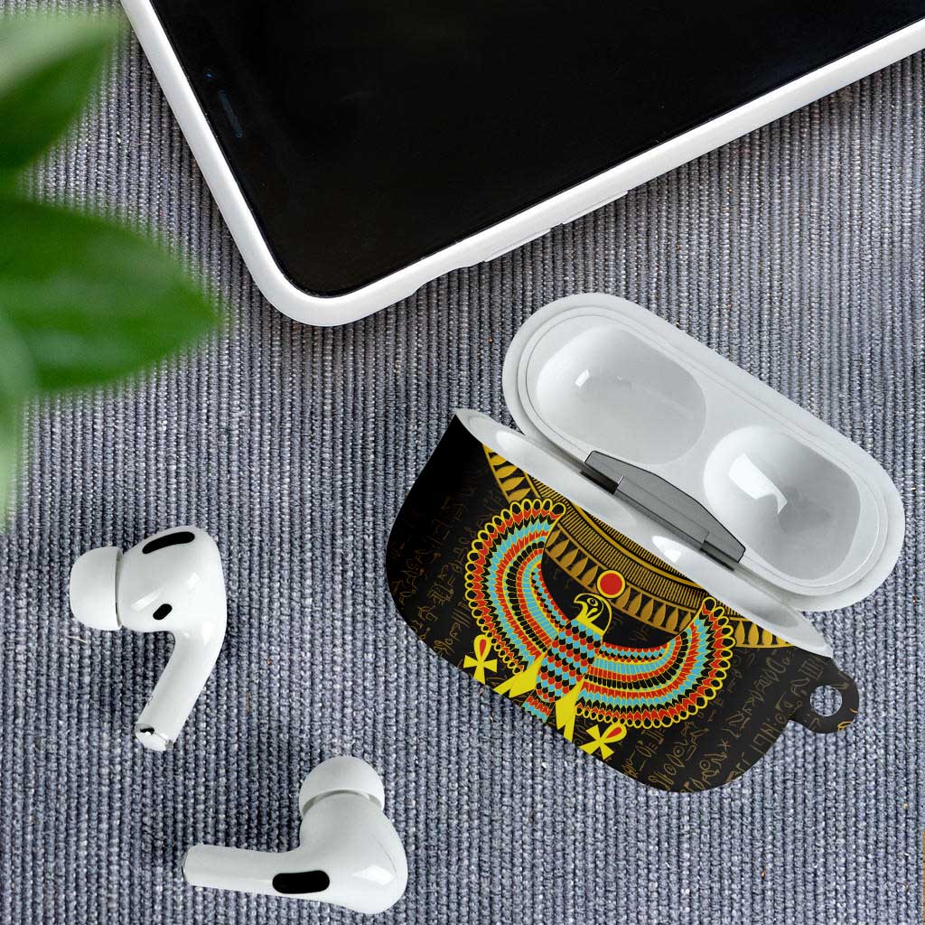 Ancient Egyptian AirPods Case Symbol of Horus The Falcon God