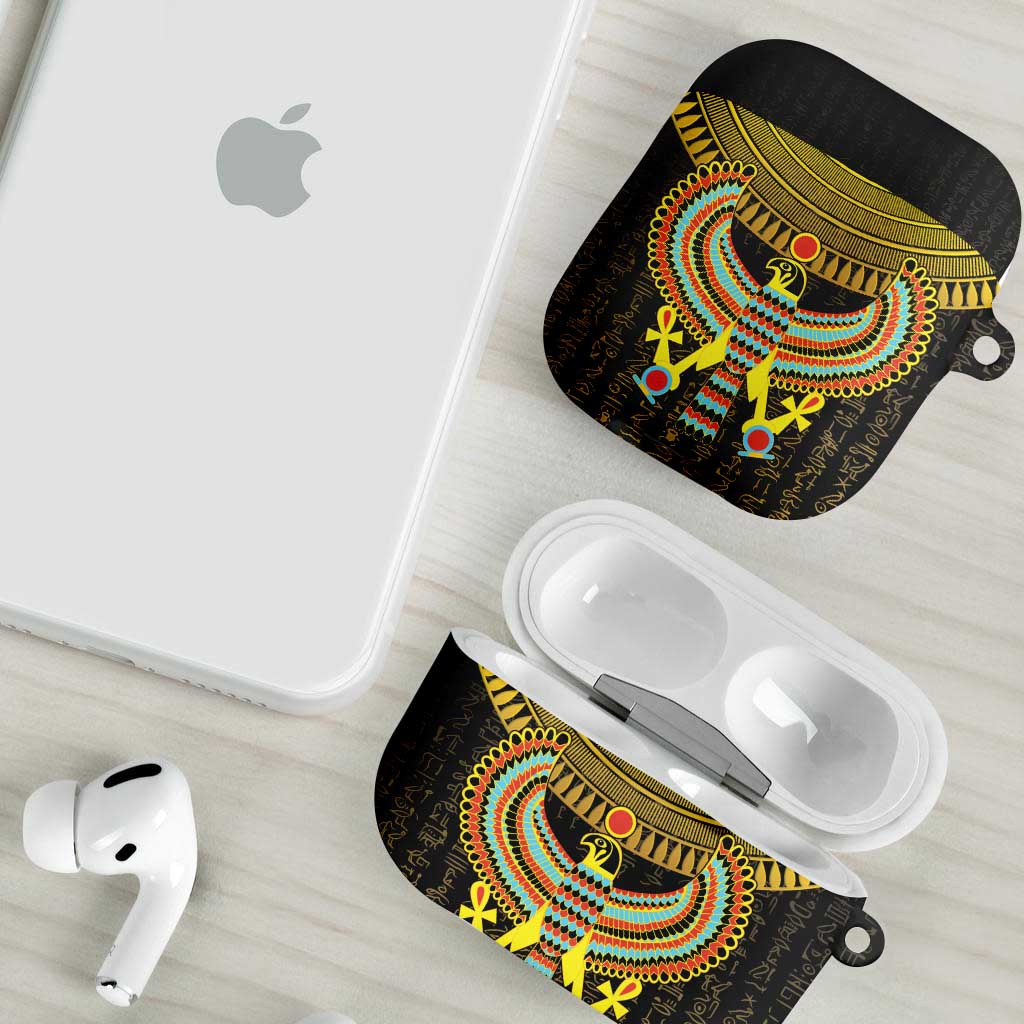 Ancient Egyptian AirPods Case Symbol of Horus The Falcon God