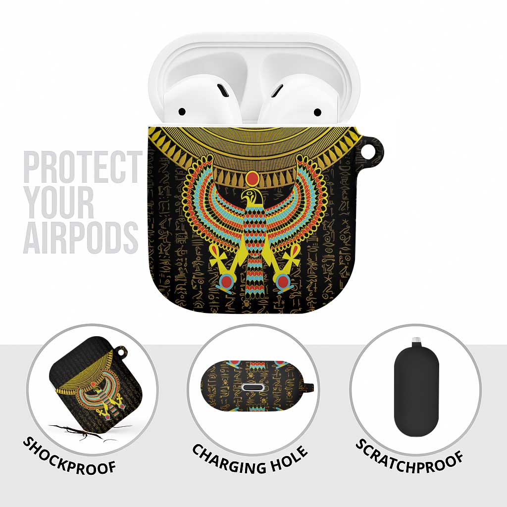 Ancient Egyptian AirPods Case Symbol of Horus The Falcon God